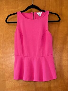 OLD NAVY  Women's Pink Sleeveless Peplum Top XS